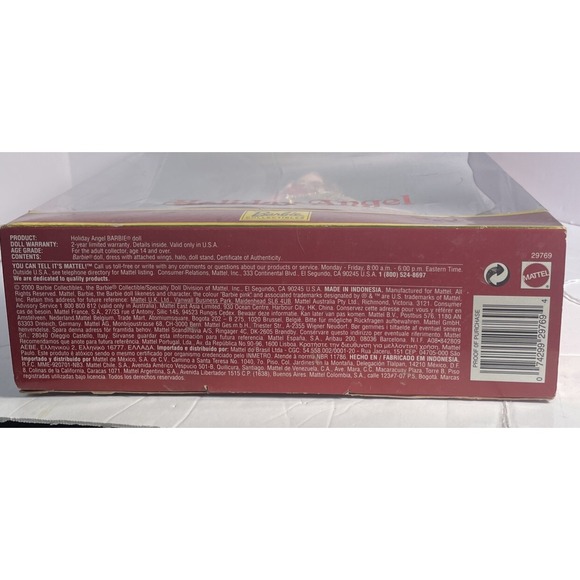 Holiday Angel Collector Edition Barbie Doll 2000 Mattel #29769 - Picture 5 of 5